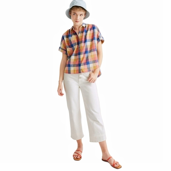 Madewell Multicolor Plaid Button Down Shirt - Picture 16 of 16